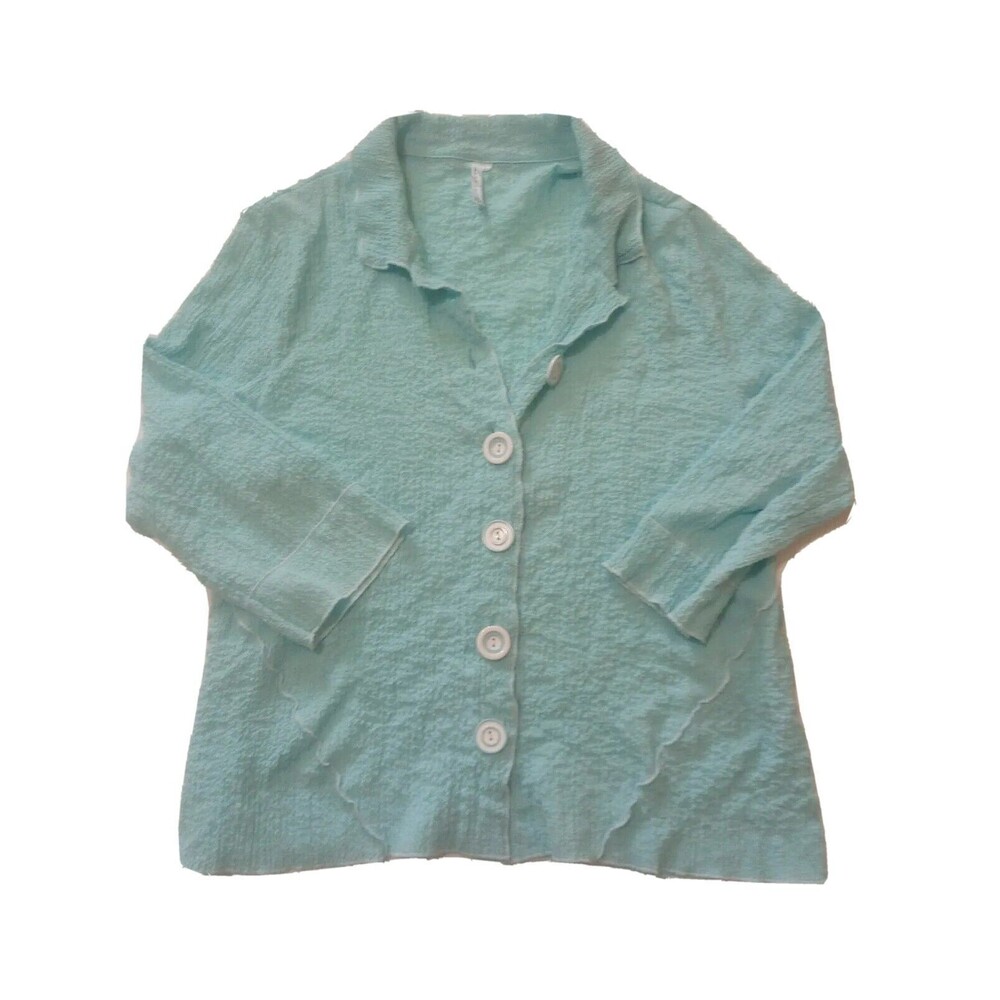 Vintage Lulu B Top Blouse Womens Size L SPF Shirt Sun Protection BEACH Vacation